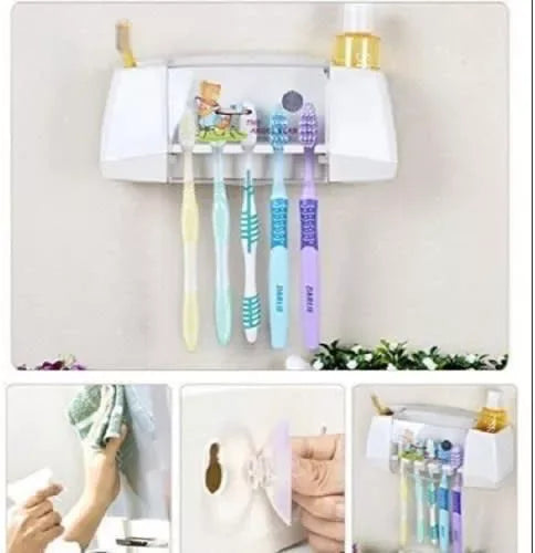 Wall Mounted Tooth Brush Rack Holder - Souq Sahara