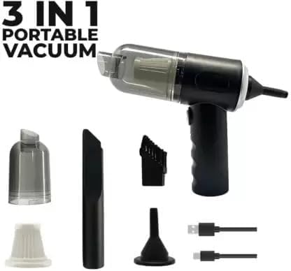 3 in 1 Mini USB Rechargeable Mini Vacuum Cleaner (مكنسة كهربائية صغيرة 3 في 1 قابلة لإعادة الشحن عبر USB)