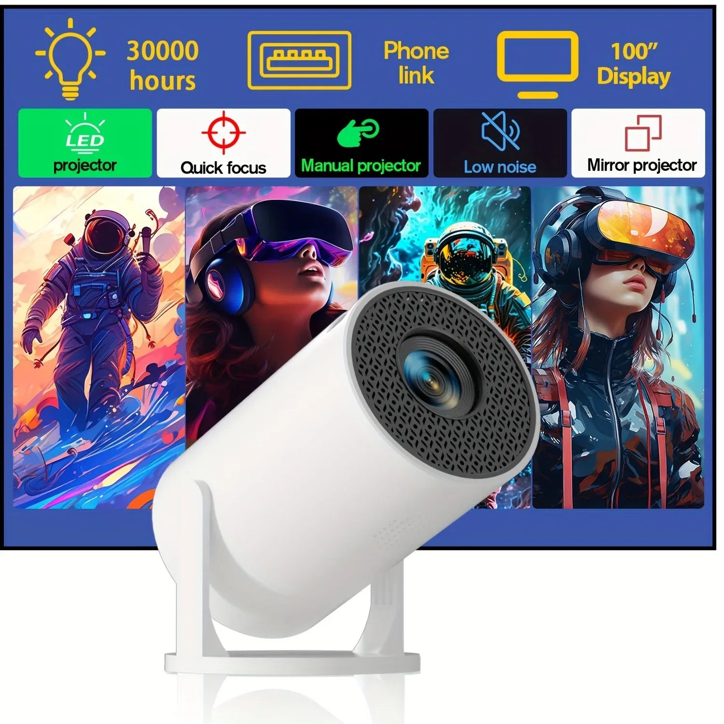 4k Android Projector جهاز عرض أندرويد بدقة - Souq Sahara