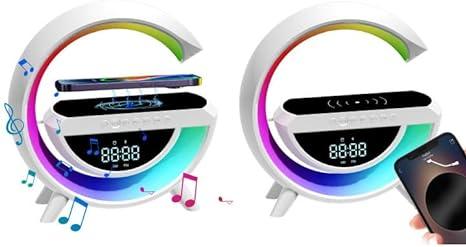 Digital Led Wireless Charger Speaker - Souq Sahara