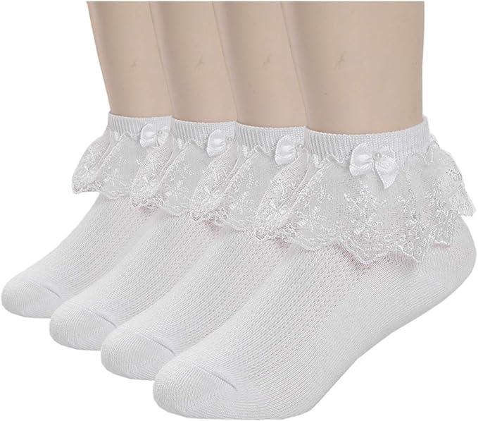 White Colored Socks for kids (Two Pairs) - Souq Sahara