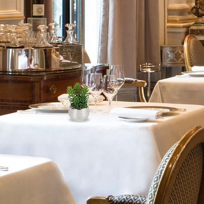 Artificial Silver Pot Plant - Souq Sahara