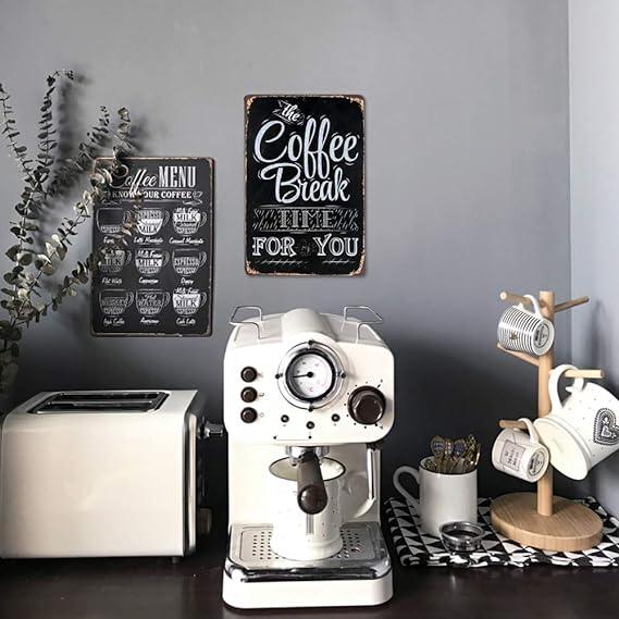 Coffee Break Metal Tin Sign - Souq Sahara