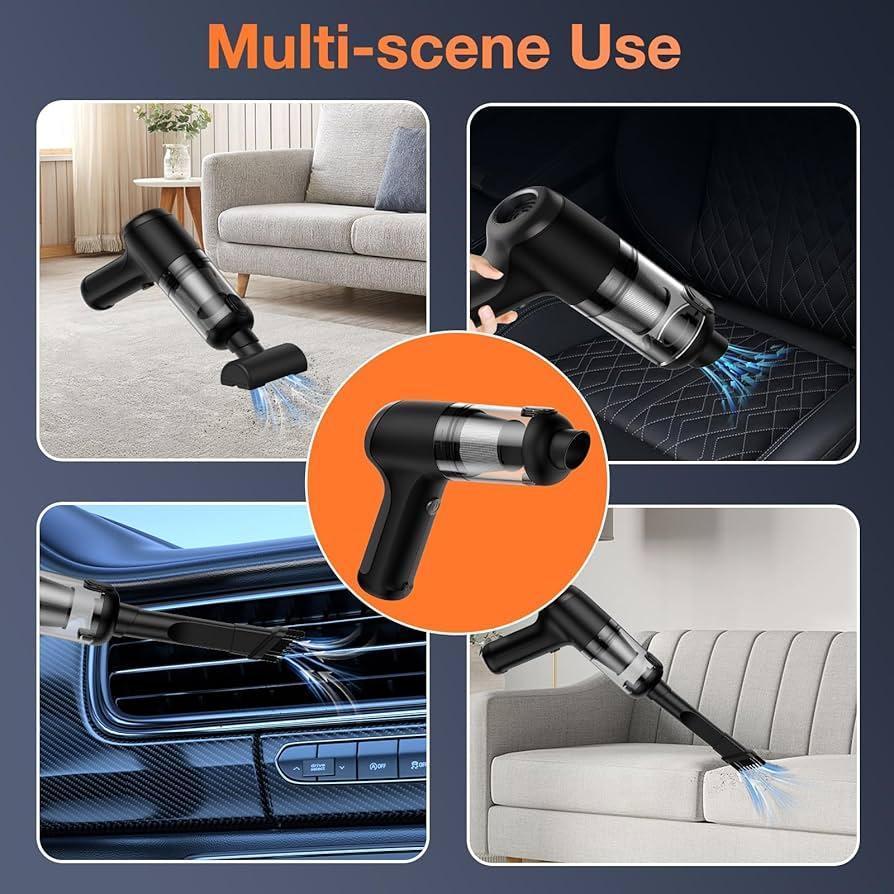 3 in 1 Mini USB Rechargeable Mini Vacuum Cleaner (مكنسة كهربائية صغيرة 3 في 1 قابلة لإعادة الشحن عبر USB) - Souq Sahara