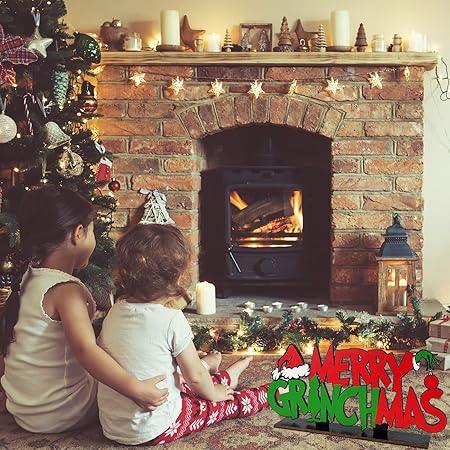 Merry Grinchmas Table Decoration Signs - Souq Sahara