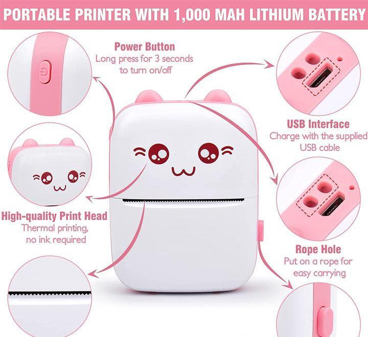 Portable Mini Pocket Printer BT Thermal Printer - Souq Sahara