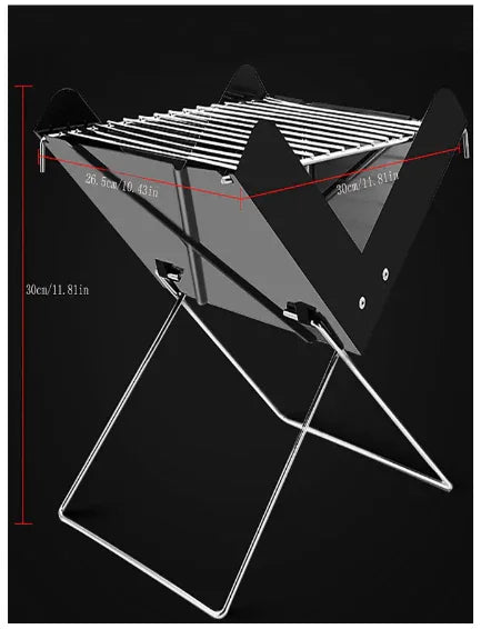 Stainless Steel Barbecue Grill - Souq Sahara