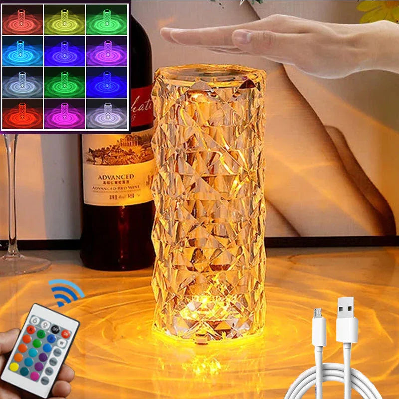 LED Crystal Table Lamp - Souq Sahara