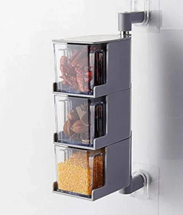 Layers Sticking Rotary Seasoning Kitchen Organizor - Souq Sahara