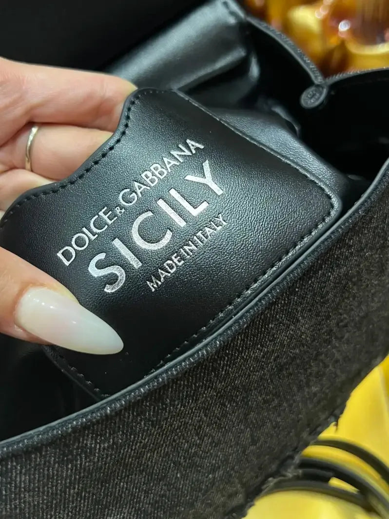 LUXURY DENIM SICILY BAG - Souq Sahara