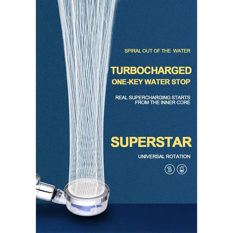 High Pressure Turbocharged Shower Head - Souq Sahara