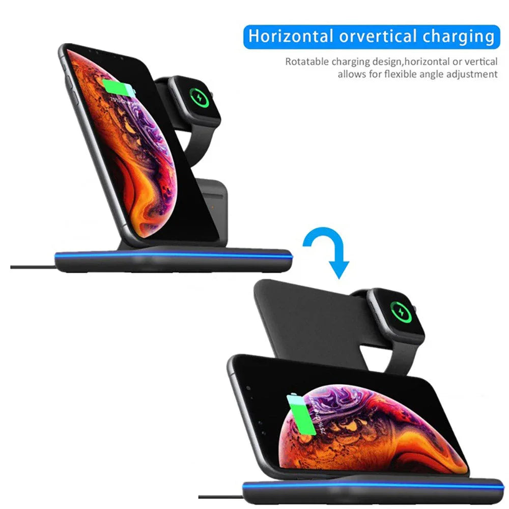 Wireless Charger Stand 3 in 1 - Souq Sahara