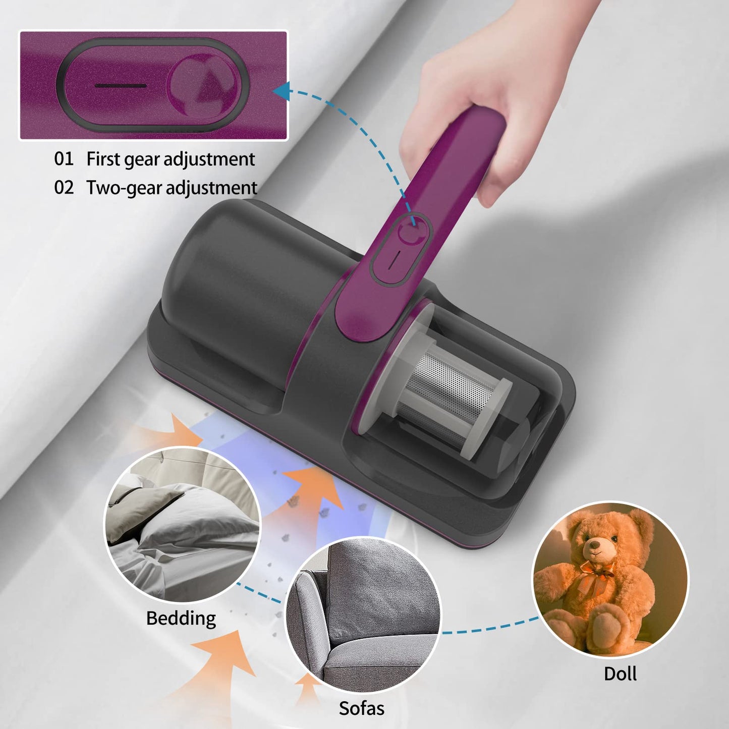 Mite & Dust Removal, Cordless Vaccum Cleaner (إزالة العث والغبار، مكنسة كهربائية لاسلكية)