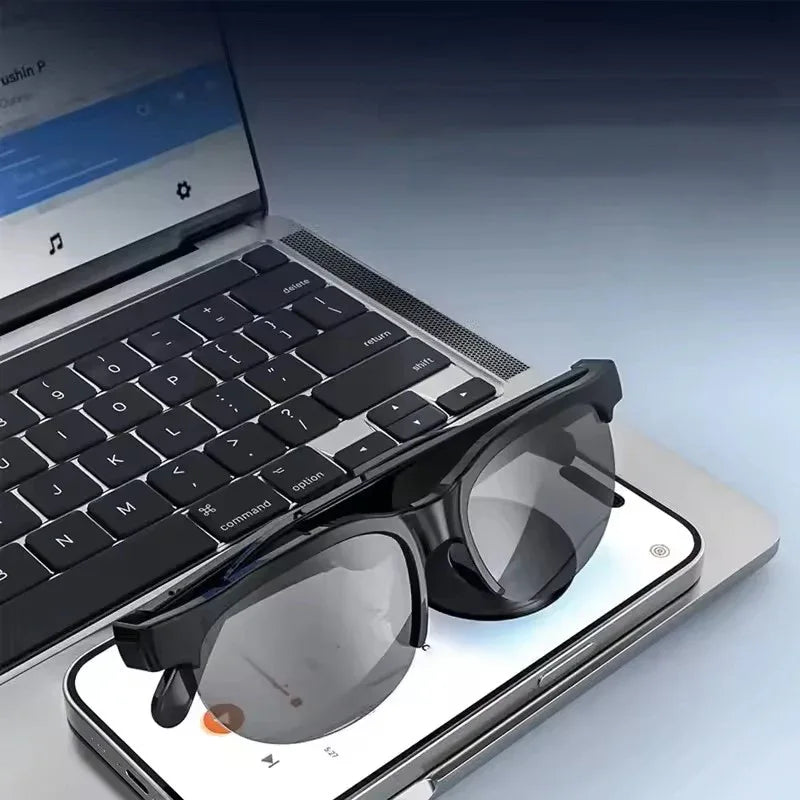 Smart Glasses Wireless Bluetooth 5.3 Calling, HD Audio, Hands-Free Music, HIFI Black Technology, Anti-touch UV For Men And Women - Souq Sahara